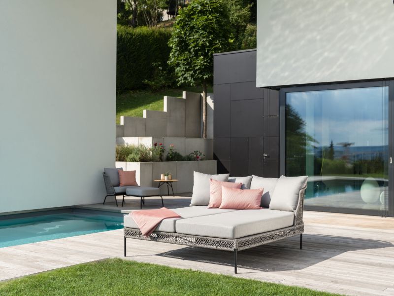 Aluminium Doppelliege Odea