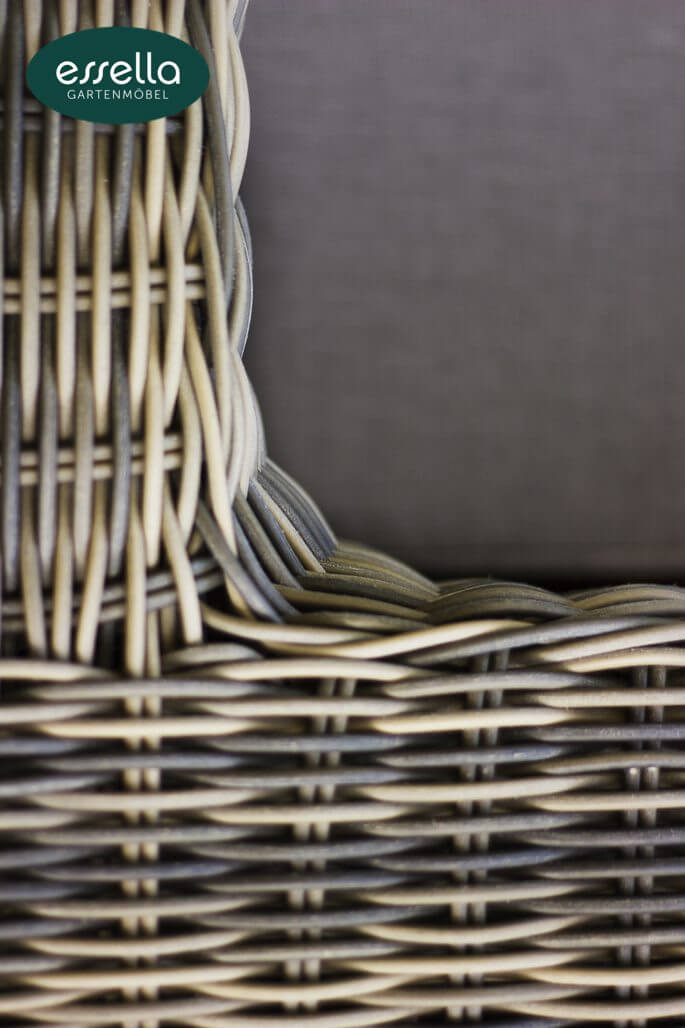 Essella Polyrattan Sitzgruppe "Cannes" : naturoptik : rundgeflecht : gartenmode.de