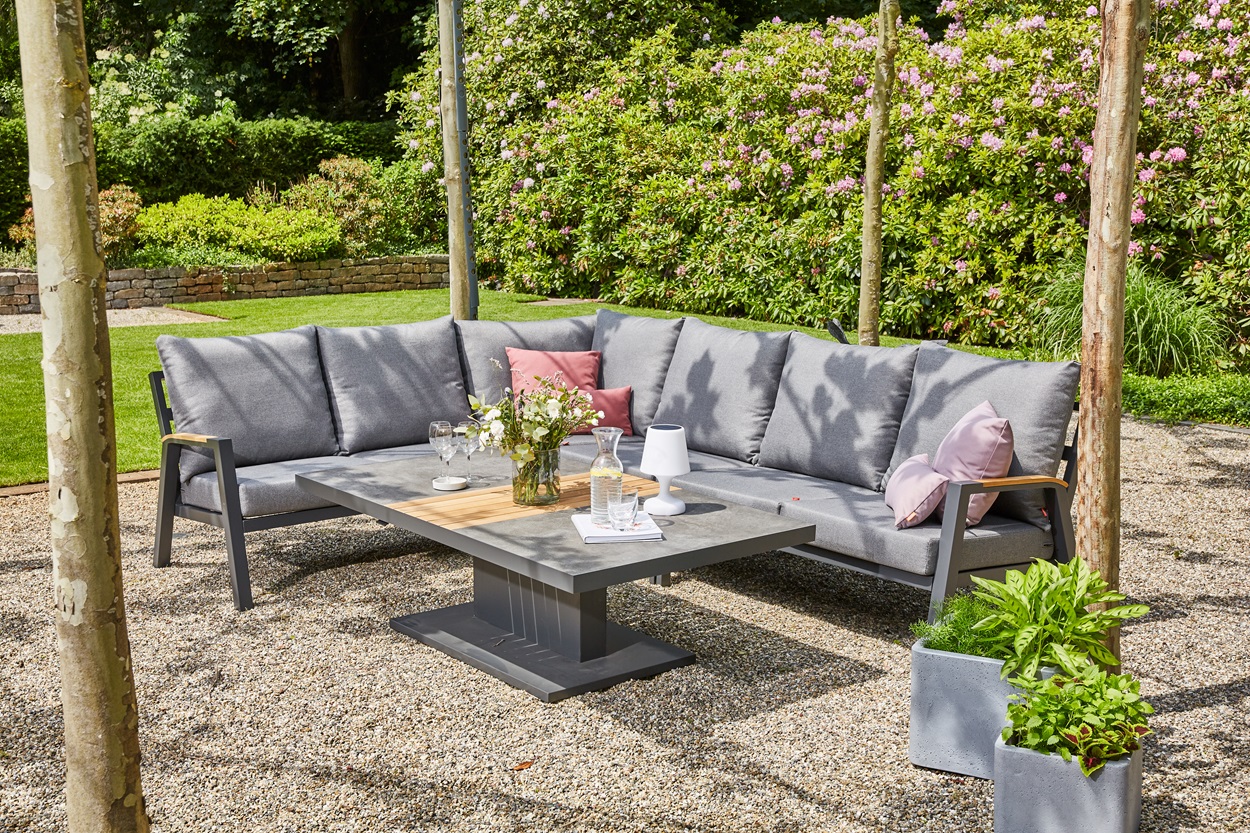 Lindos Loungeset Ecksofa 4-teilig FSC® 100%