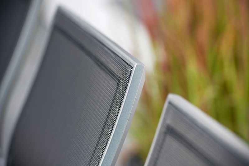 Aluminium Stapelsessel Kari hohe Rückenlehne