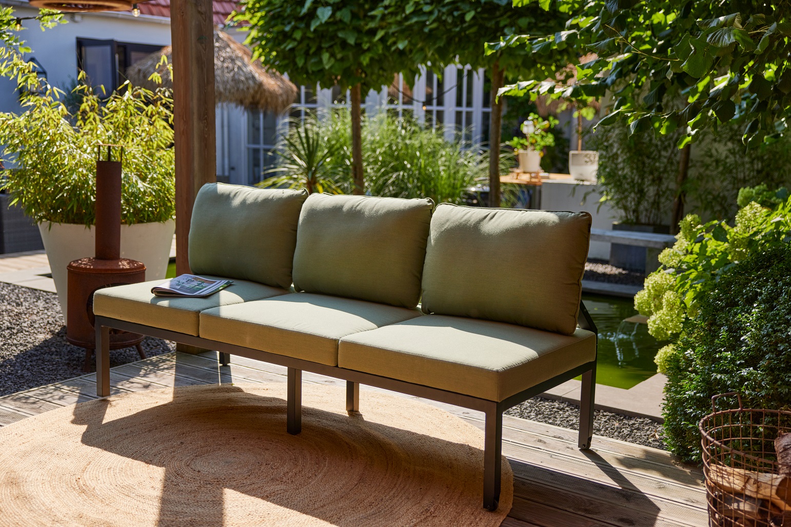 Aluminium Sunbrella® Lounger Marie