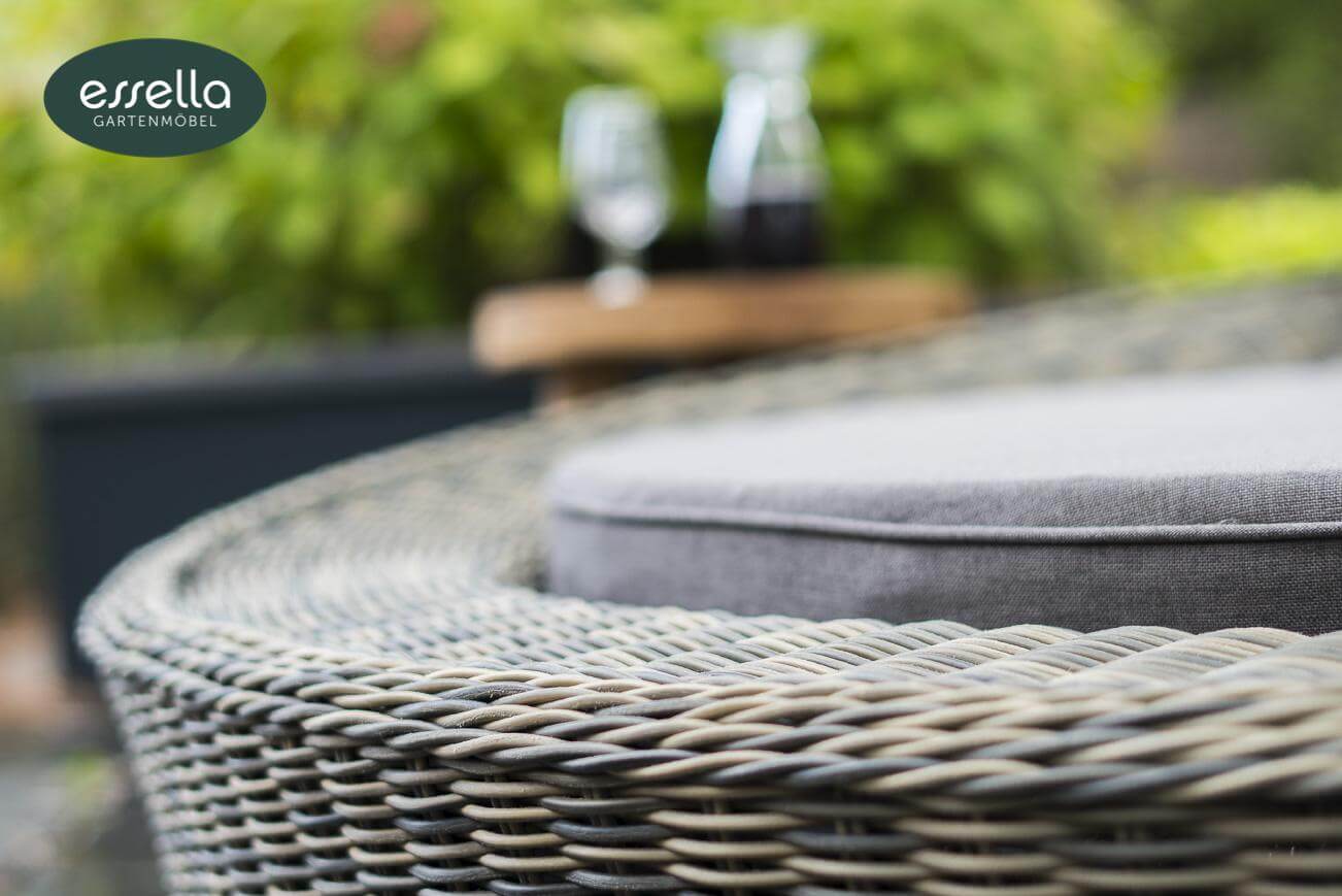 Essella Polyrattan Lounge "Havanna" : naturoptik : rundgeflecht : gartenmode.de