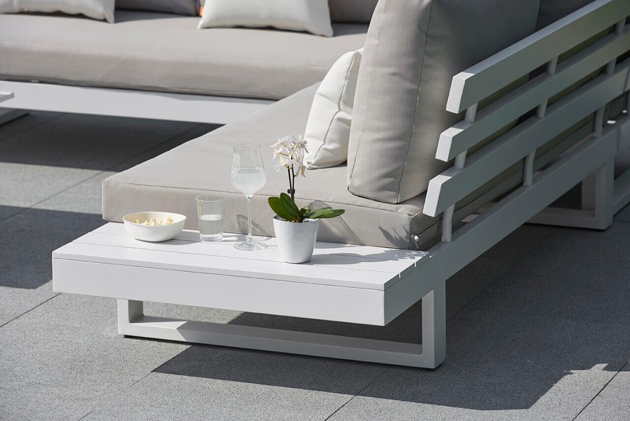 Aluminium Lounge Ibiza 5-Personen White