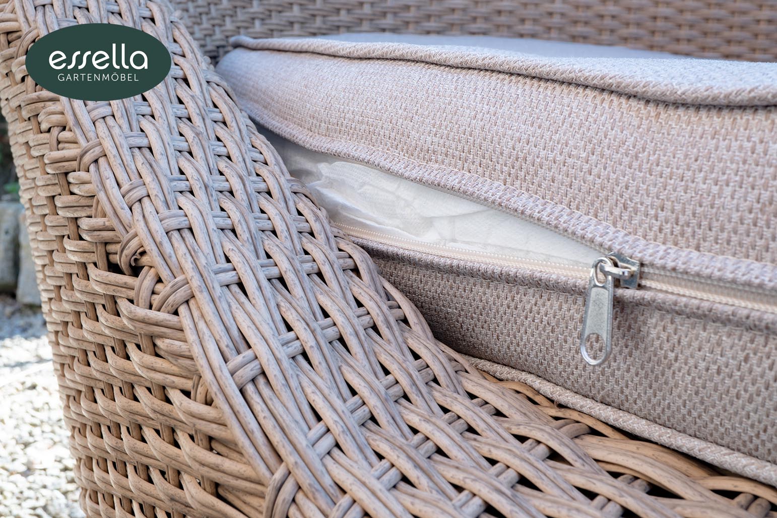 Polyrattan Sonneninsel Mauritius Rundgeflecht