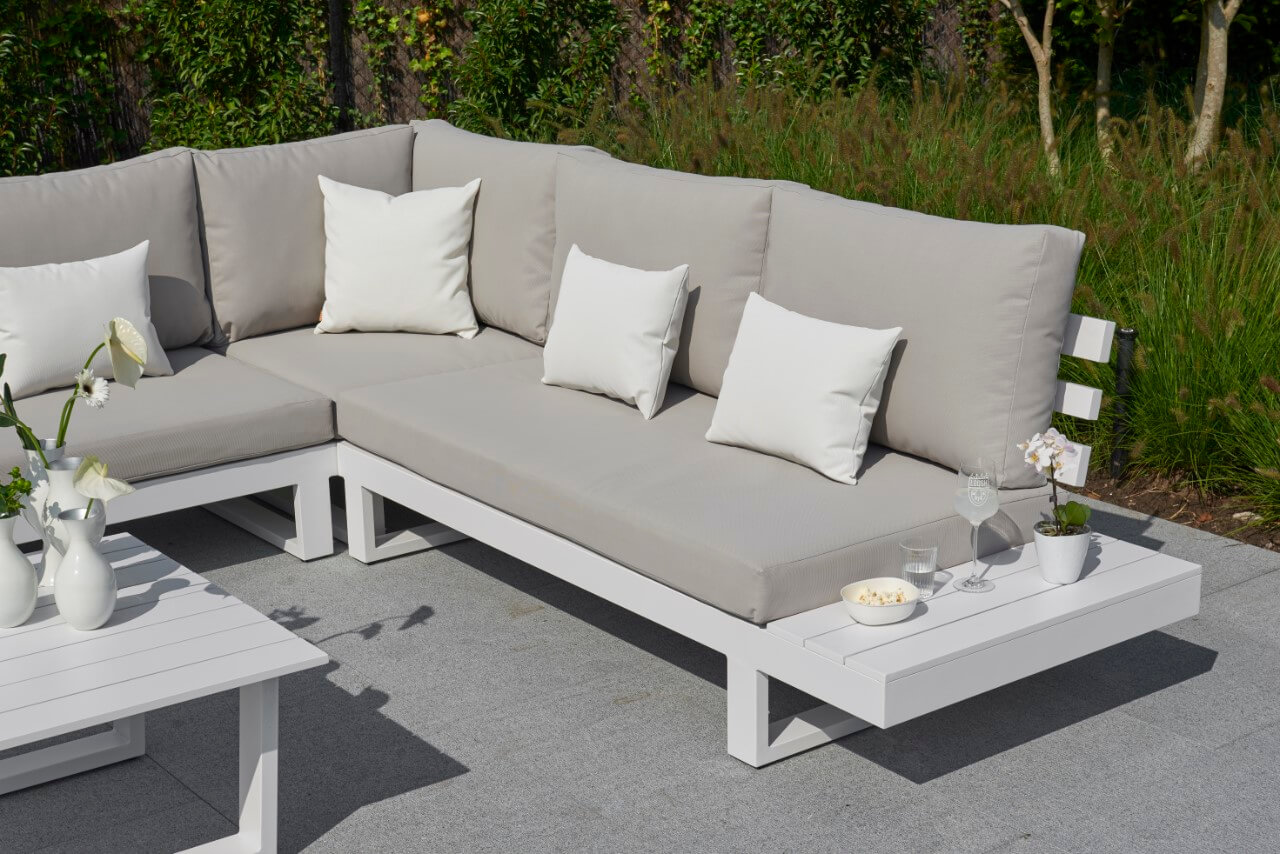 Aluminium Lounge Ibiza 5-Personen White