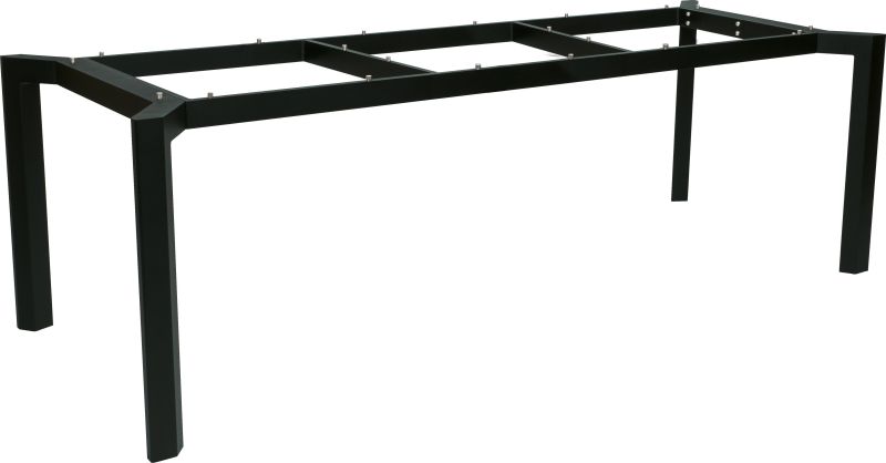 Aluminium Teakholz Tisch Penta