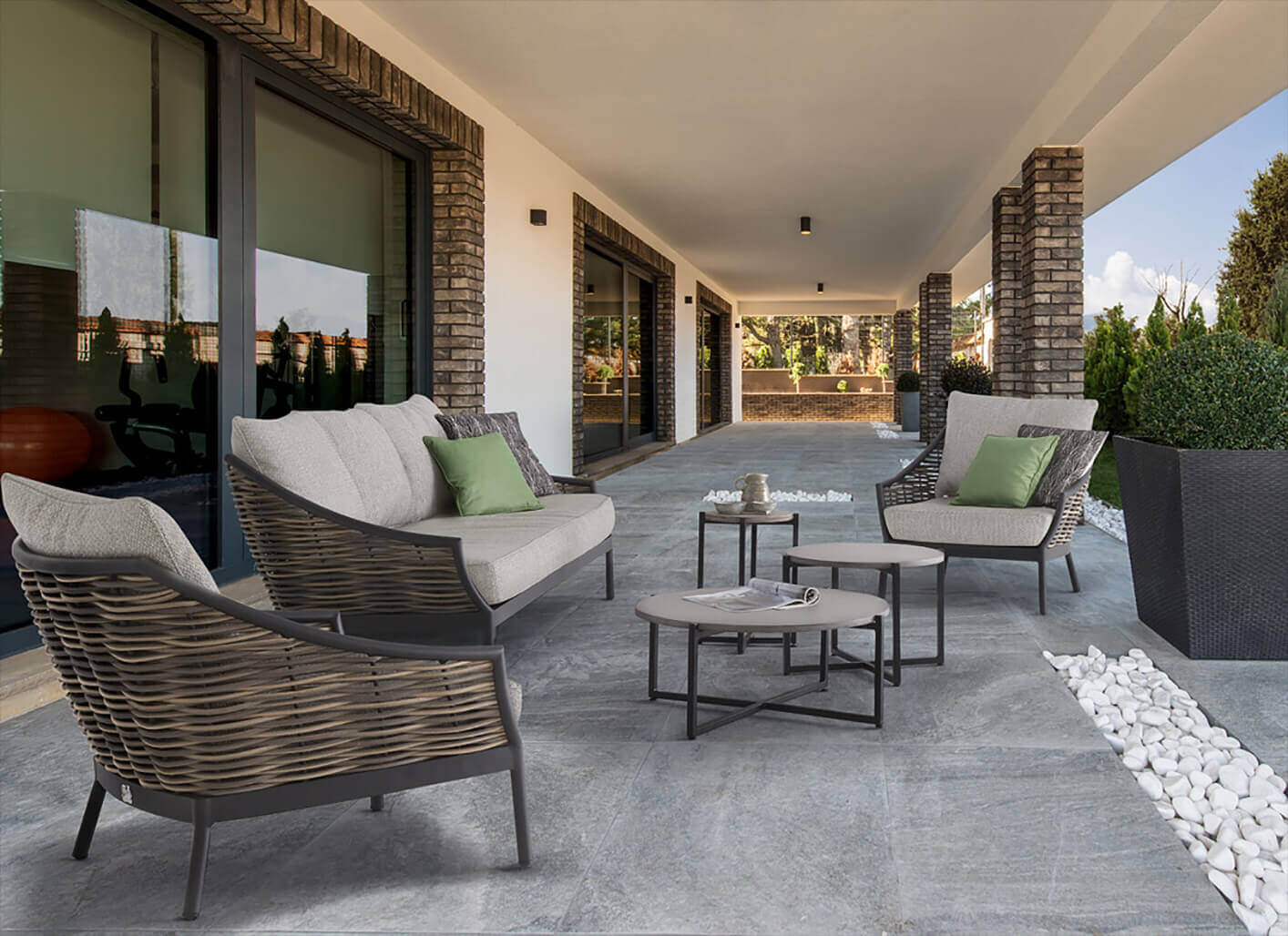 Apple Bee Geflecht Lounge Milou