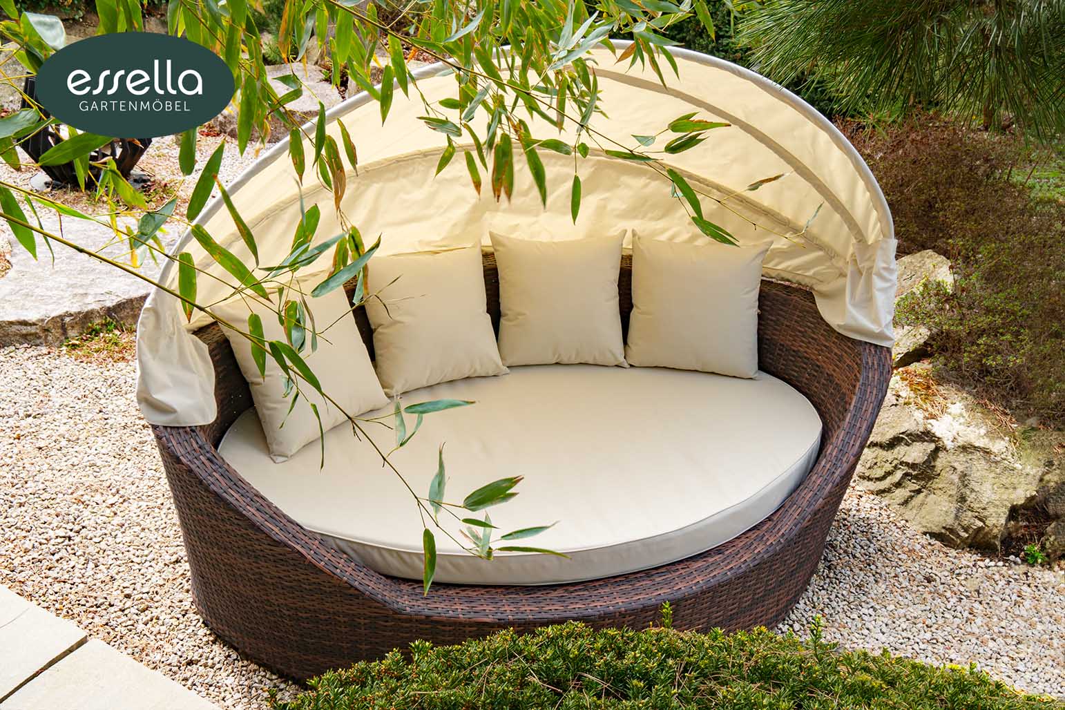 Polyrattan Sonneninsel Mauritius Flachgeflecht