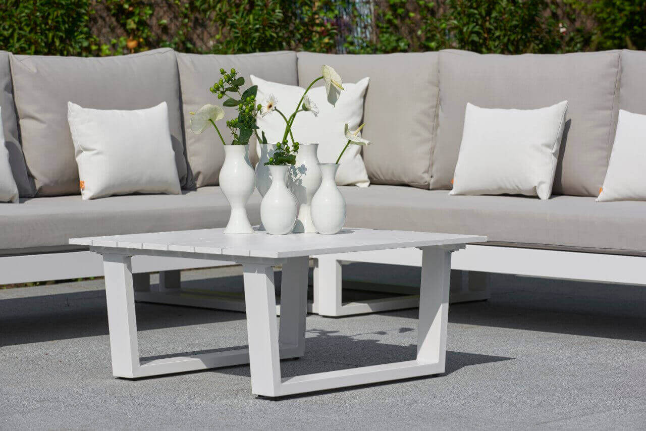Aluminium Lounge Ibiza 5-Personen White