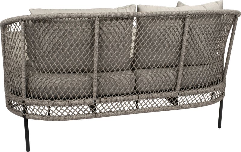 STERN Aluminium Doppelliege Odea Schwarz/Cream