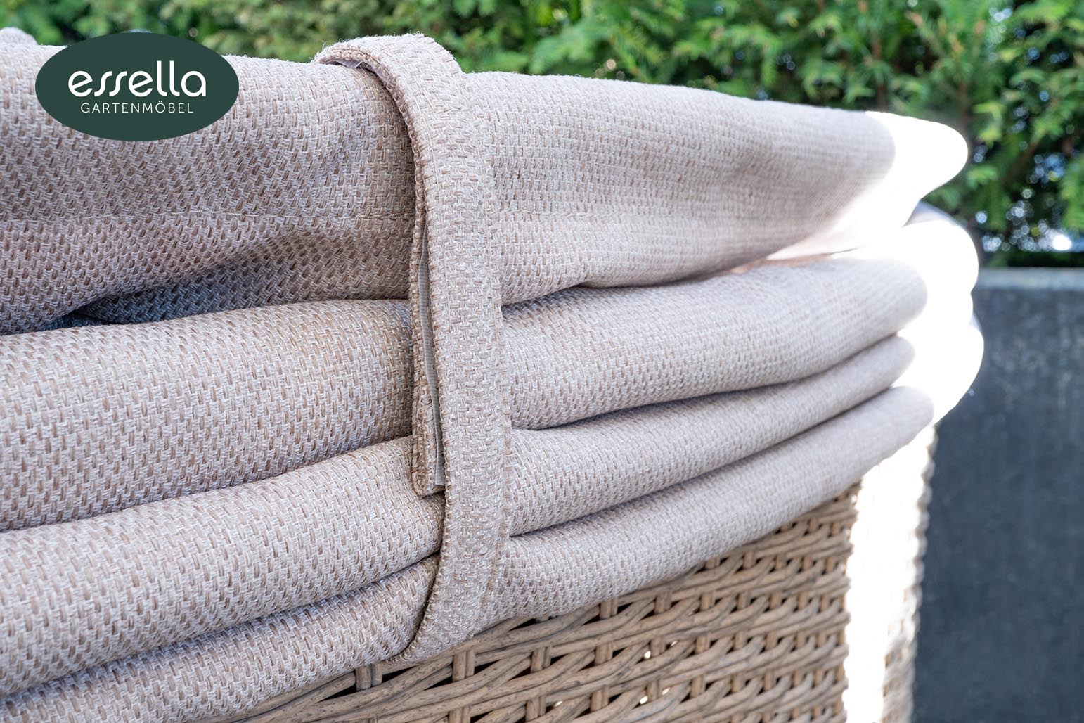 Polyrattan Sonneninsel Mauritius Rundgeflecht