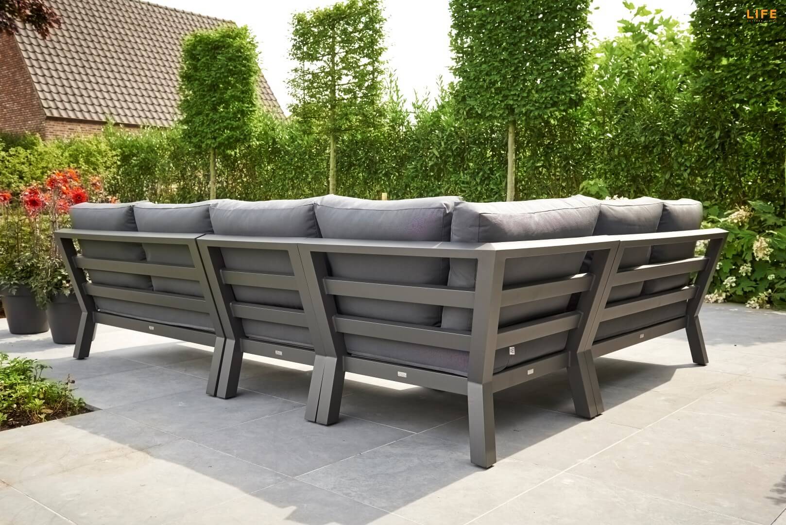 Aluminium Lounge Timber Lava 