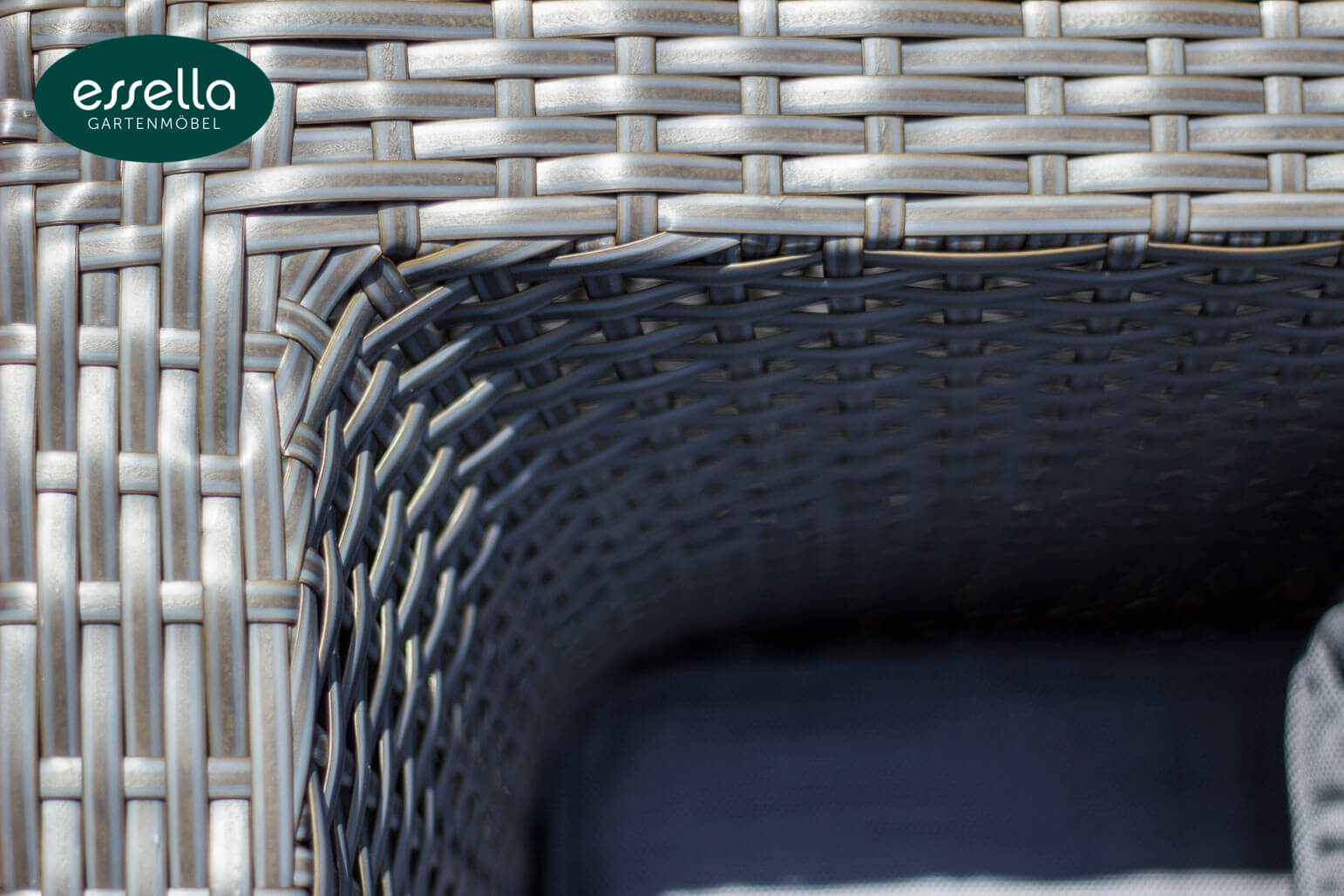 Polyrattan Lounge Venezia 4-Personen Flachgeflecht