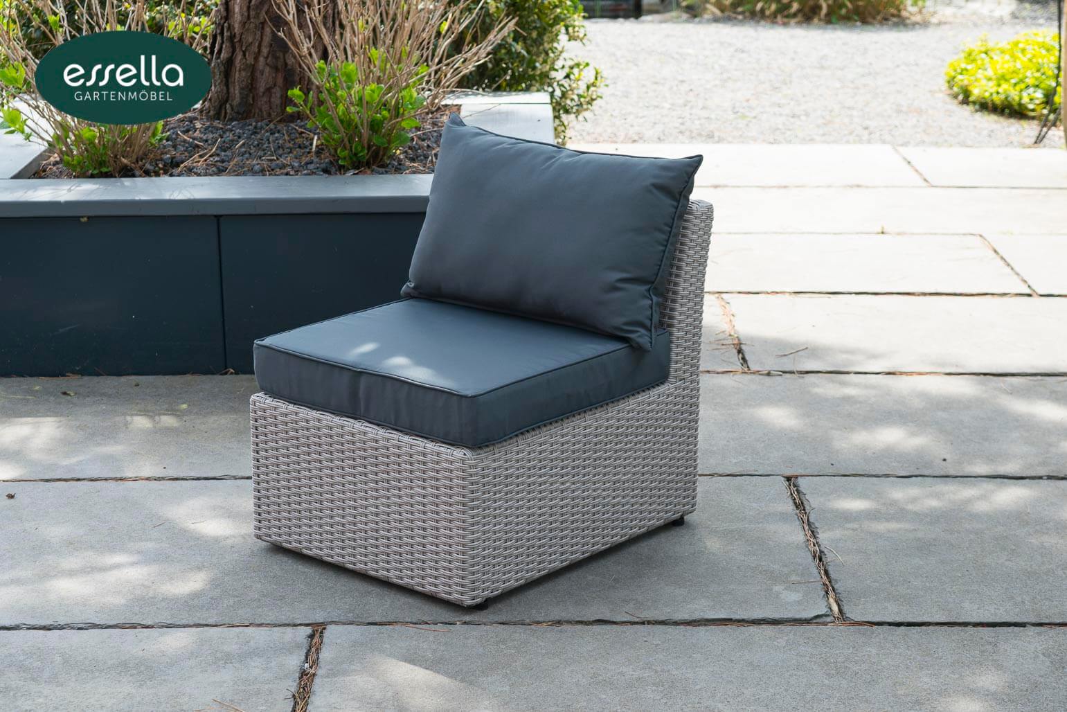 Polyrattan Sonneninsel Malibu Rundgeflecht