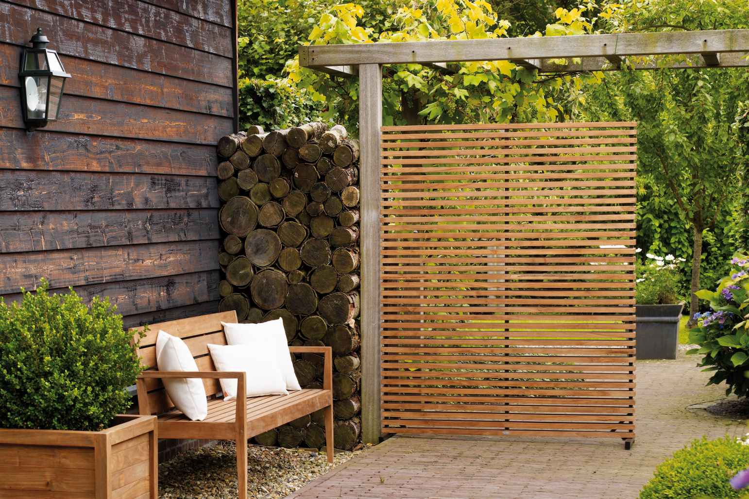 Teakholz Raumteiler Java