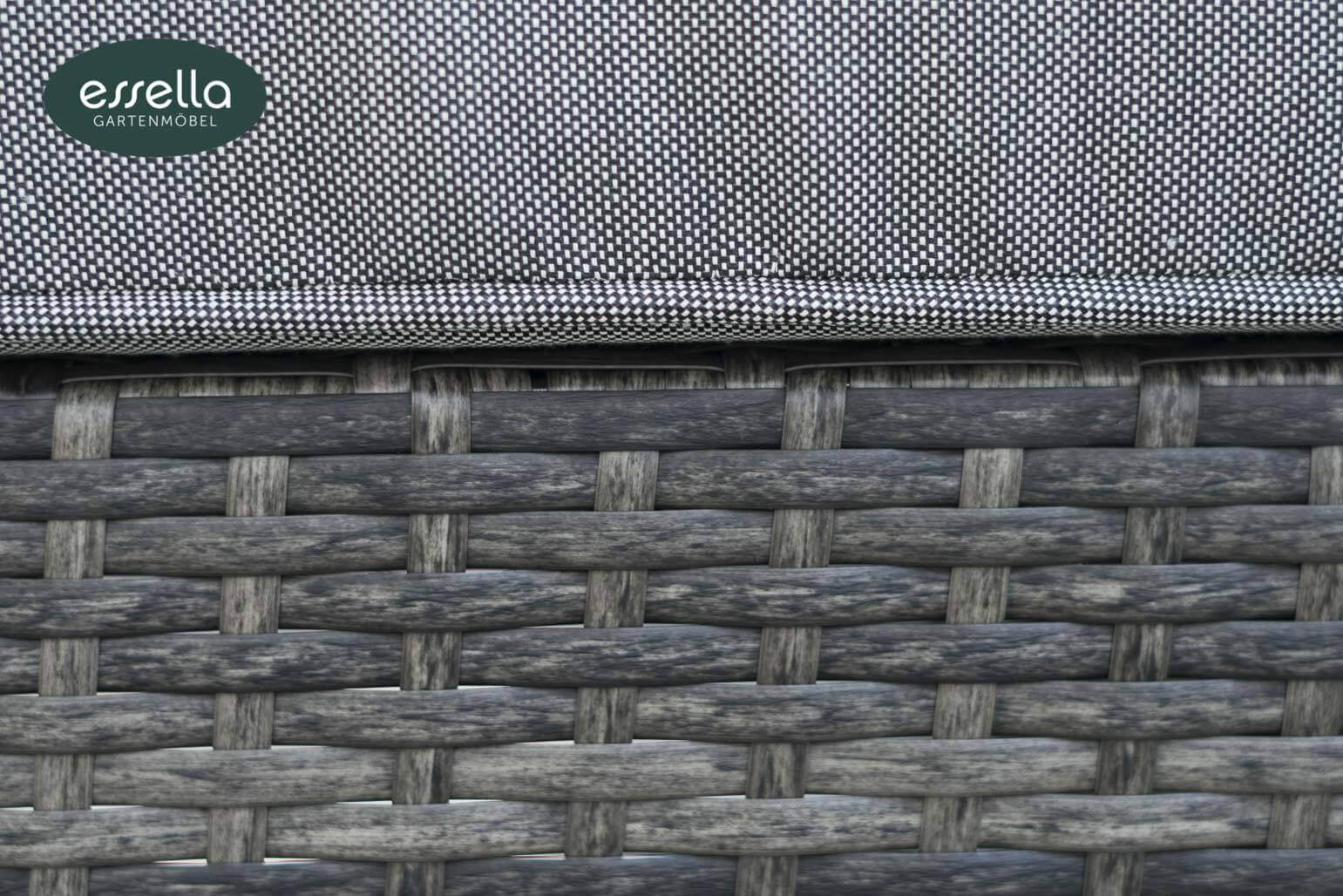 Polyrattan Sonnenliege Capri Flachgeflecht