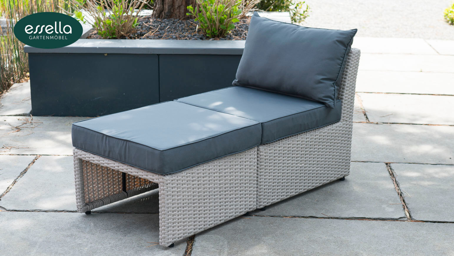 Polyrattan Sonneninsel Malibu Rundgeflecht