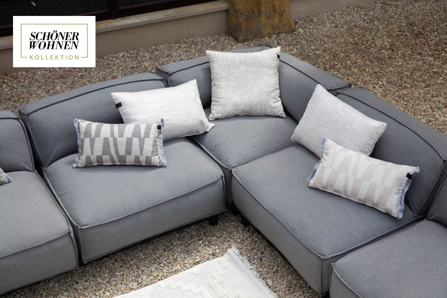 Schöner Wohnen Loungeset Vlieland 4-Personen mit Beistelltisch