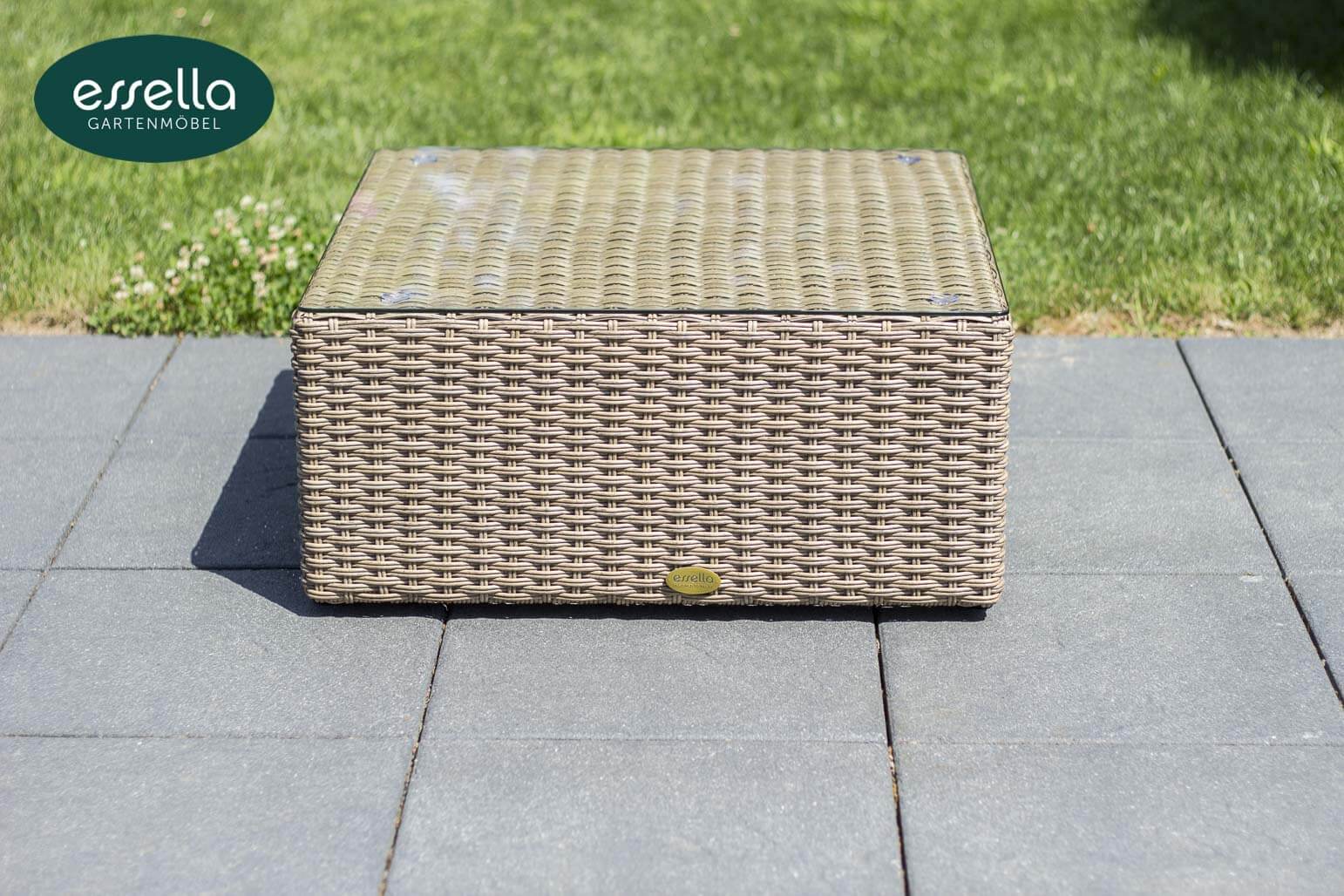 Polyrattan Lounge Venezia 4-Personen Rundgeflecht