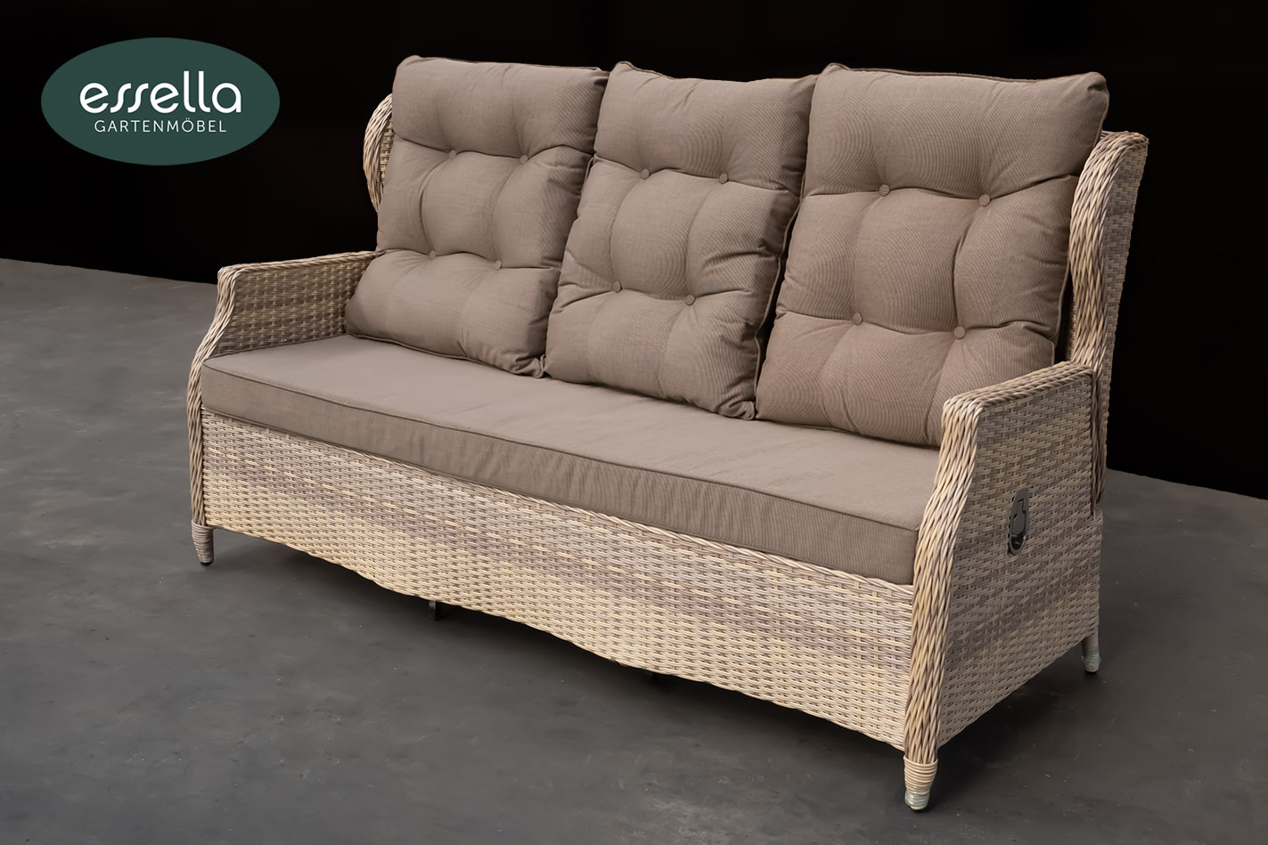 Einzelstück Amsterdam 3er Bank