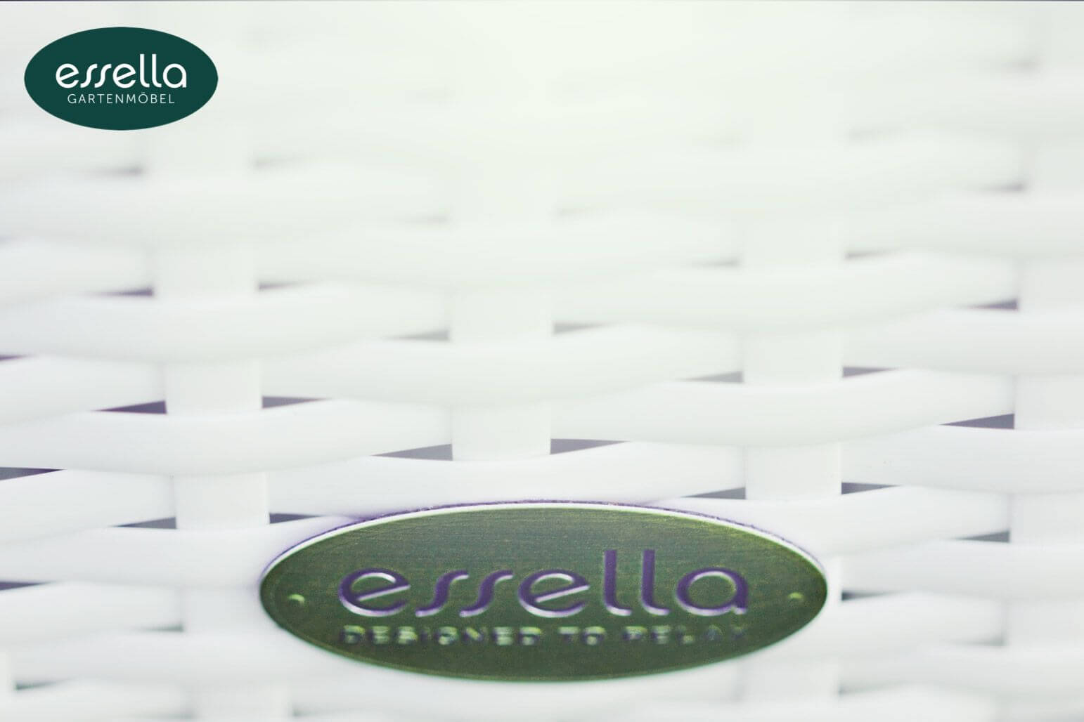 Essella Polyrattan Lounge "Melbourne" : weiss : flachgeflecht : gartenmode.de