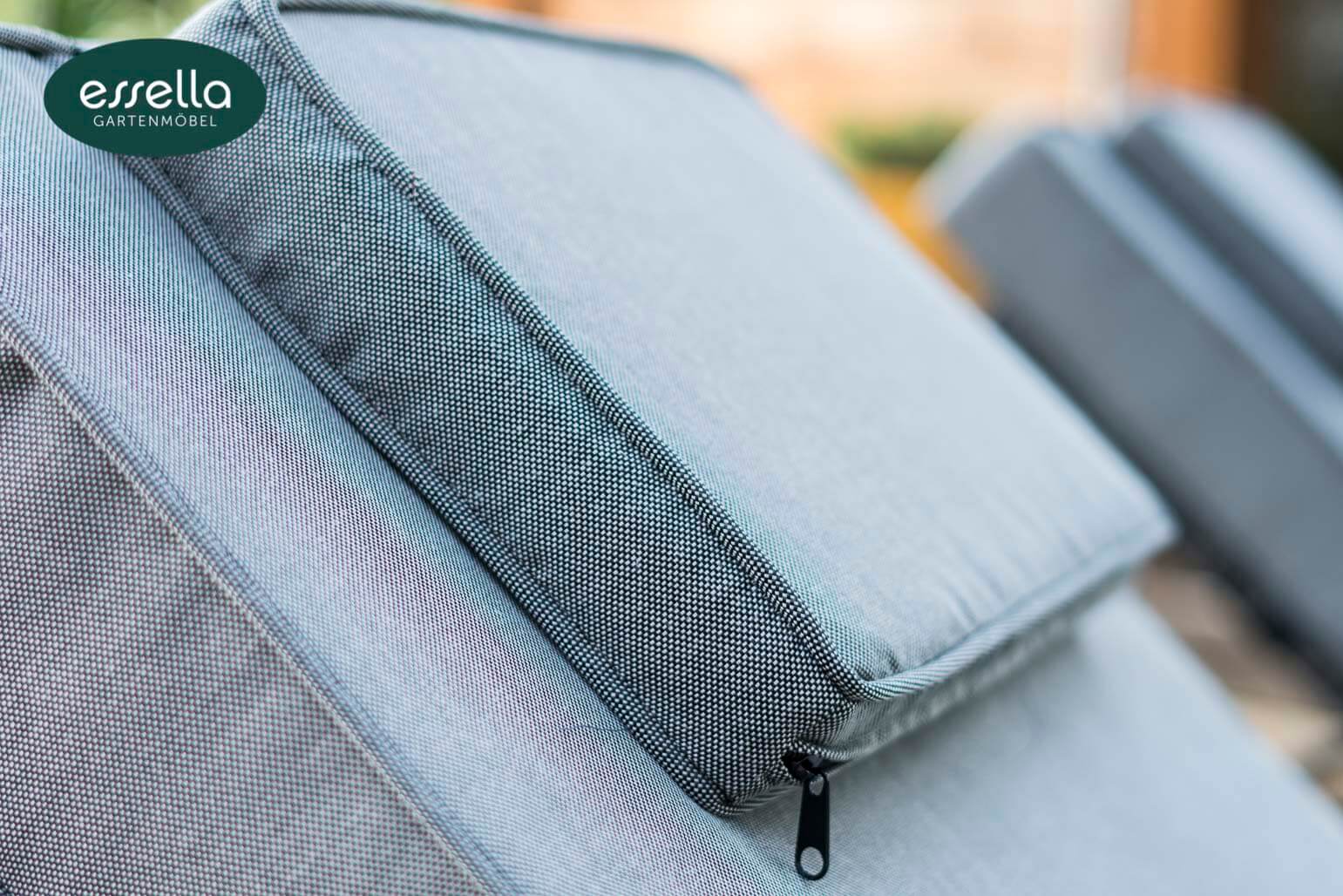 Polyrattan Sonnenliege Capri Flachgeflecht