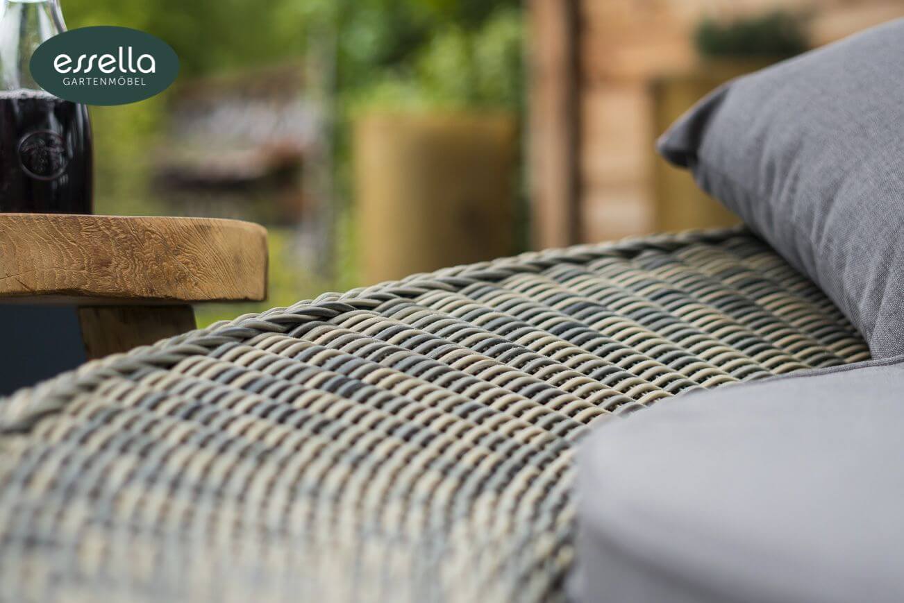 Essella Polyrattan Lounge "Havanna" : naturoptik : rundgeflecht : gartenmode.de