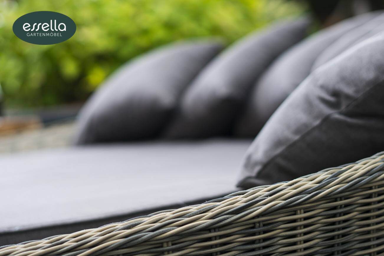 Essella Polyrattan Lounge "Havanna" : naturoptik : rundgeflecht : gartenmode.de