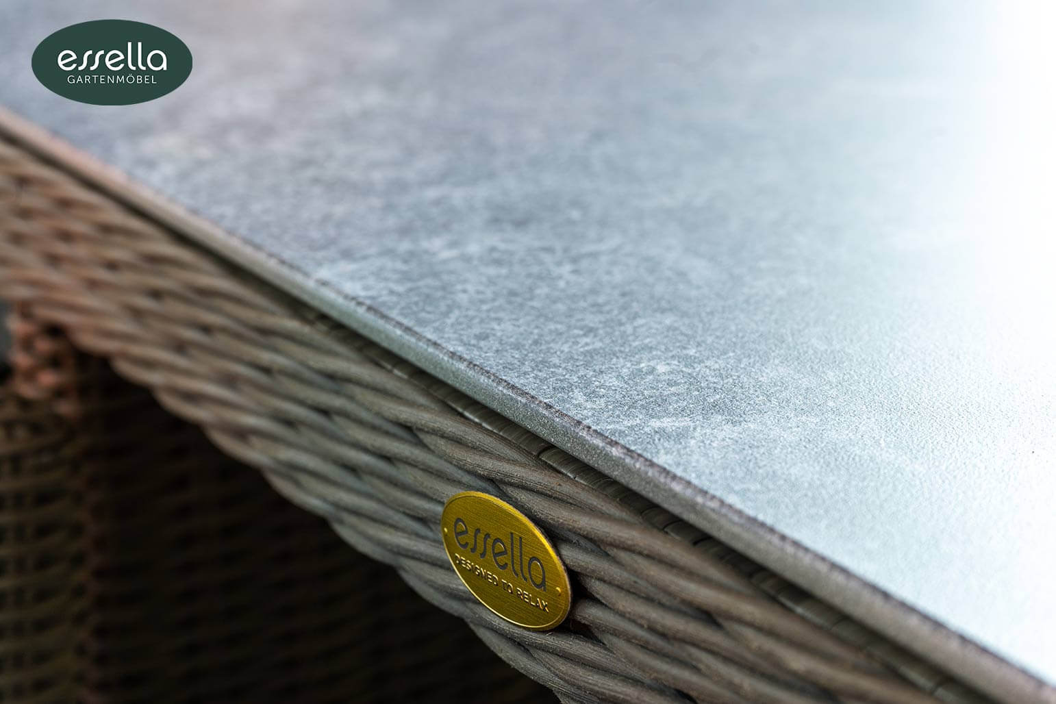 Polyrattan Sitzgruppe Vienna 8-Personen Rundgeflecht Grau gartenmode.de