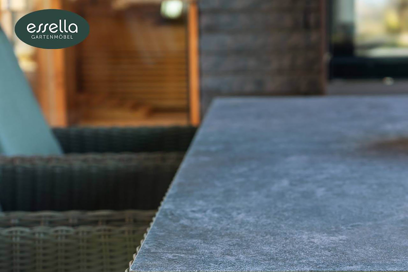 Polyrattan Sitzgruppe Vienna 8-Personen Rundgeflecht Grau gartenmode.de