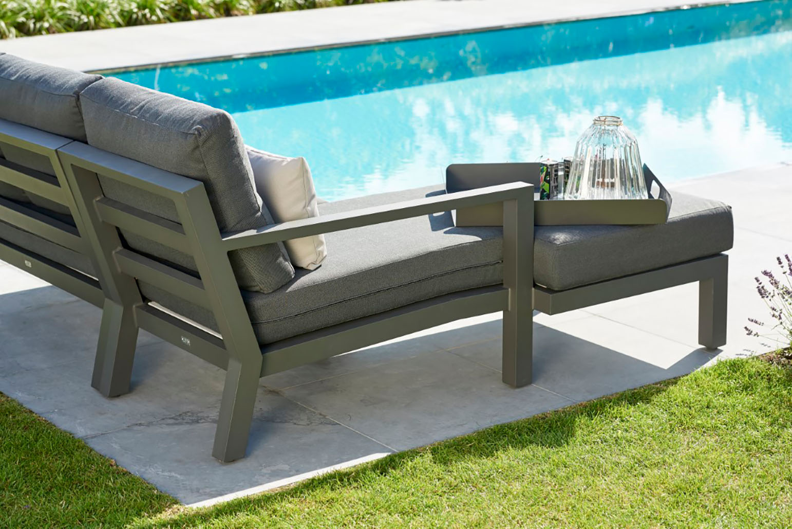 Aluminium Lounge Timber Lava