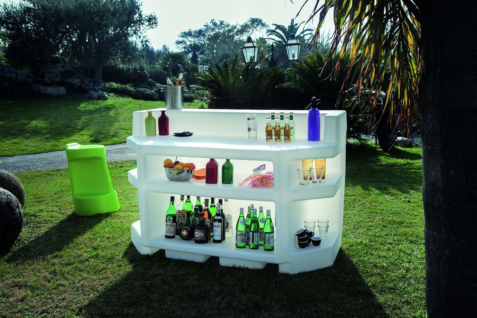 LED beleuchtetes Bar-Set "Zanzibar" italienisches Design: Gartenmode.de