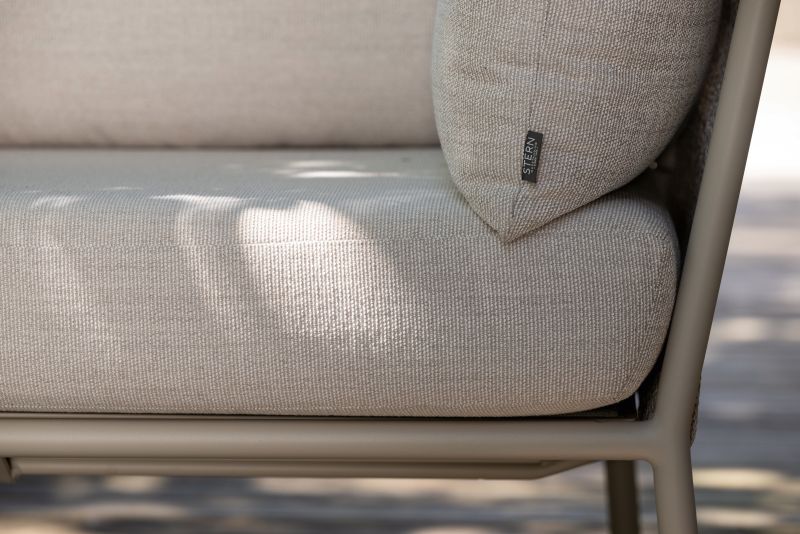 Aluminium Kordel Lounge Romy Greige/Vanilla