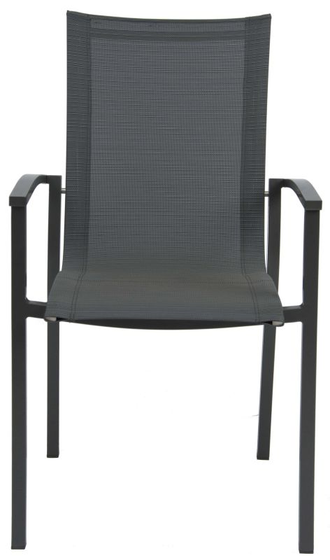 Aluminium Stapelsessel Evoee Anthrazit/Karbon