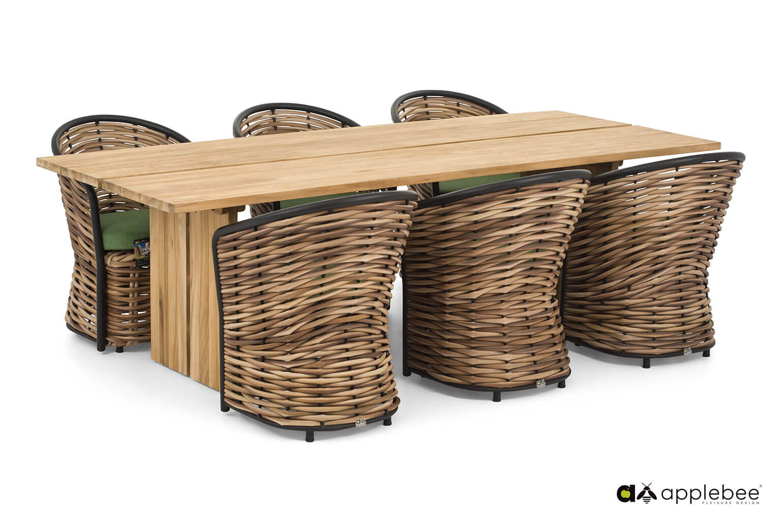 Geflecht Sitzgruppe Cocoon 6-Personen