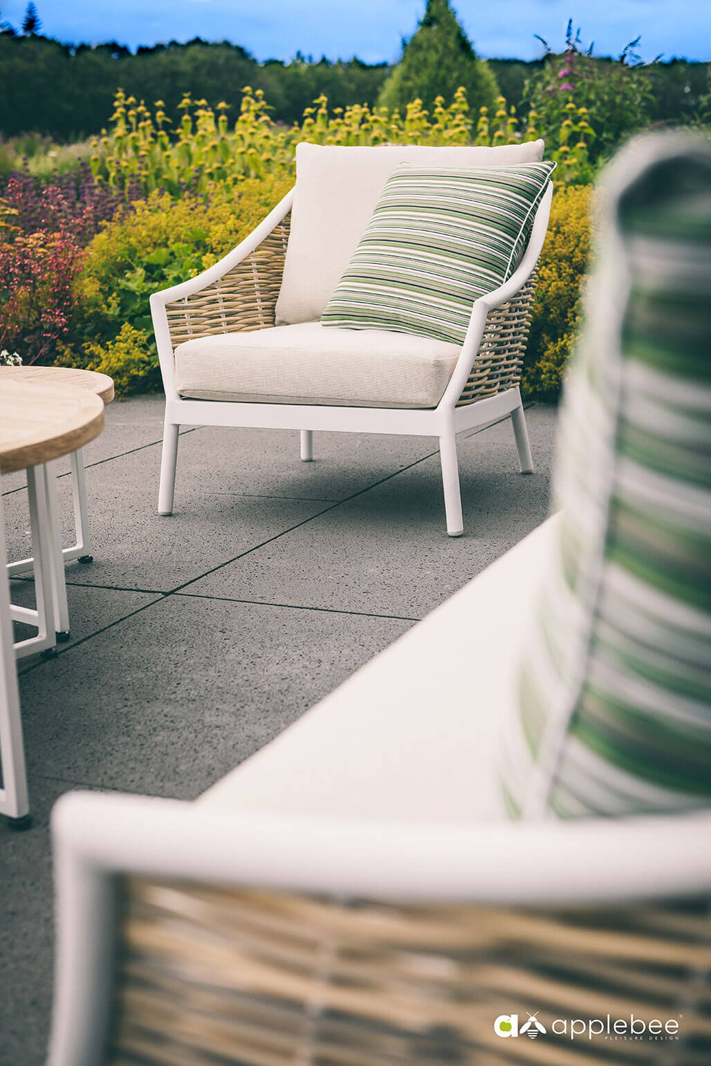 Apple Bee Geflecht Lounge Milou 5-Personen Qyster