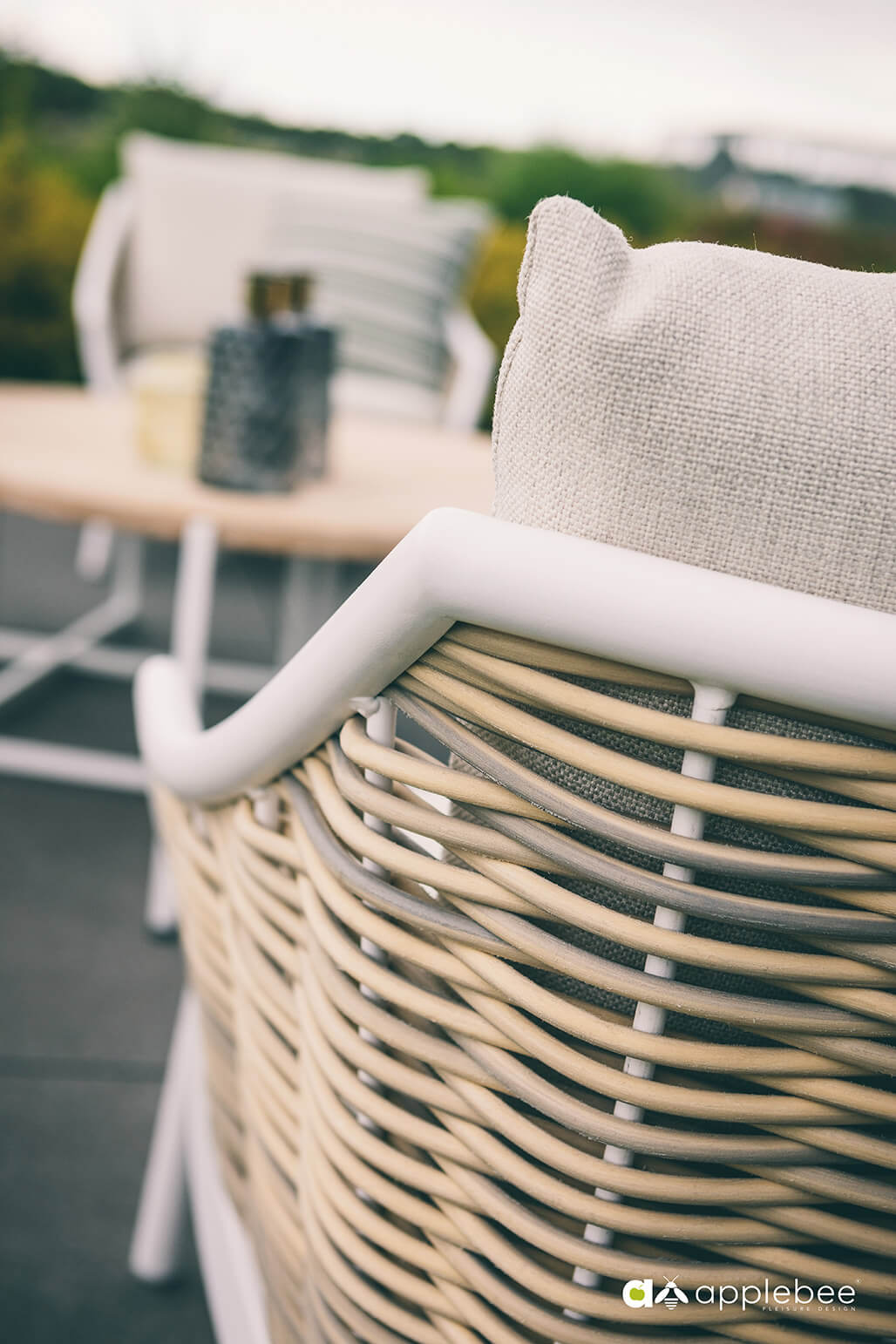 Apple Bee Geflecht Lounge Milou 5-Personen Qyster