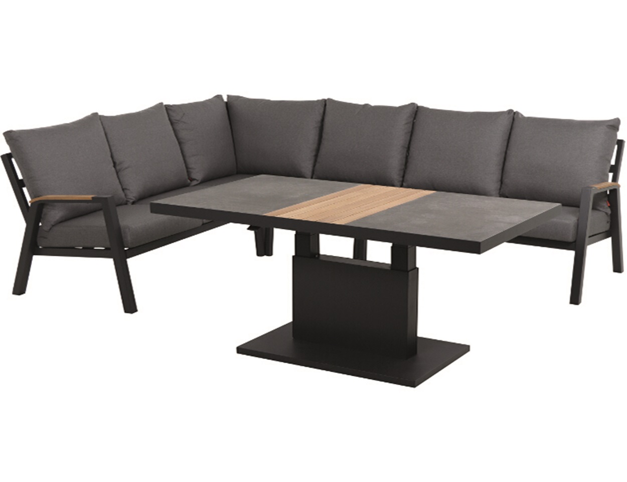 Lindos Loungeset Ecksofa 4-teilig FSC® 100%