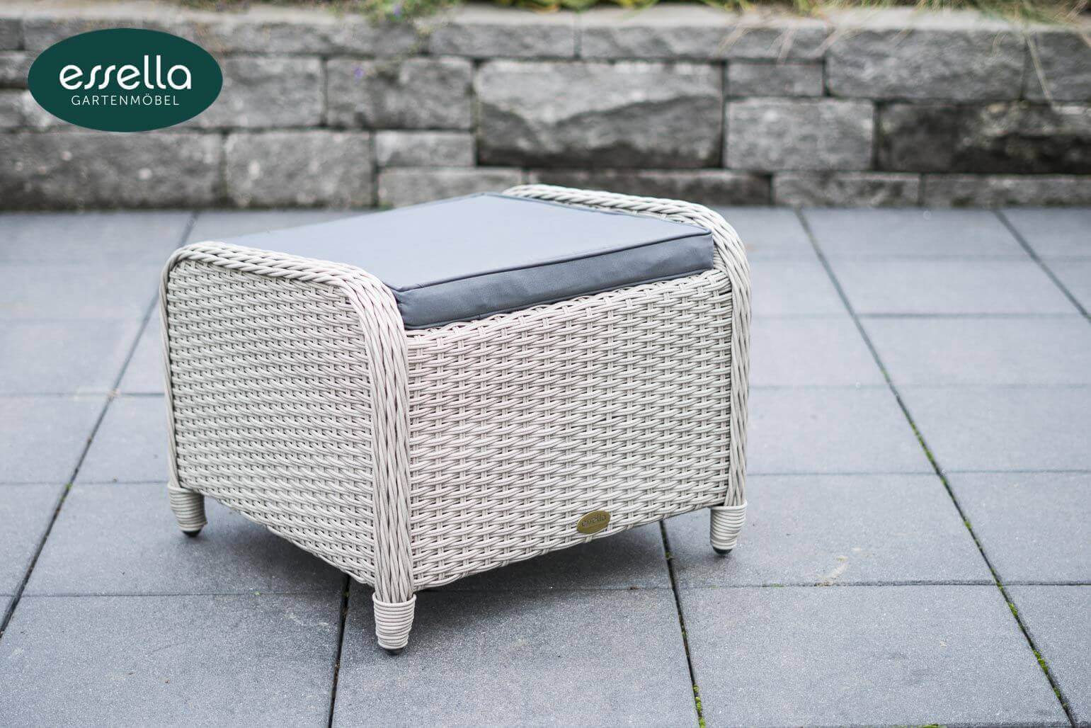 Fußhocker Panama Rundgeflecht