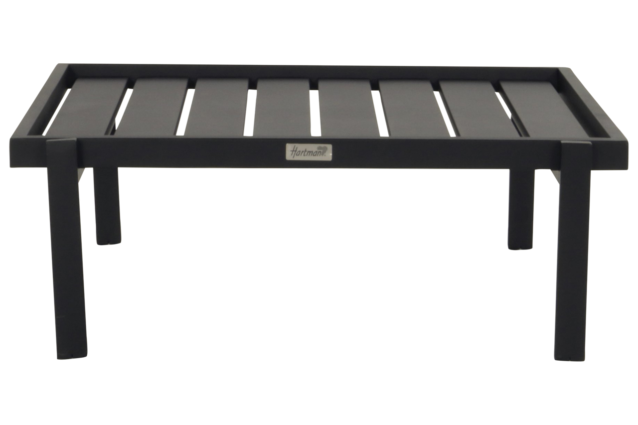 Aluminium Ecklounge Lucas mit  Tisch, Alex Hockern und Dekokissen