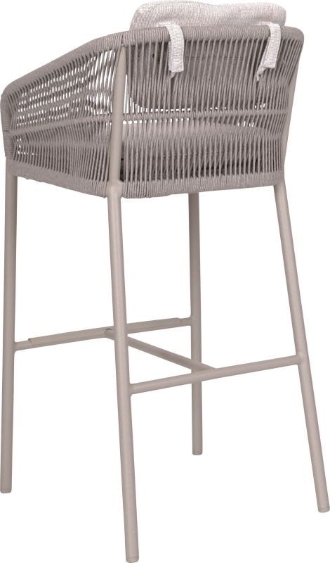 Aluminium Kordel Barsessel Jella Greige/Vanilla