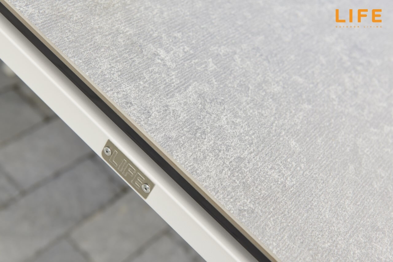 Aluminium Dining Set Primavera - Sense Tisch Detail