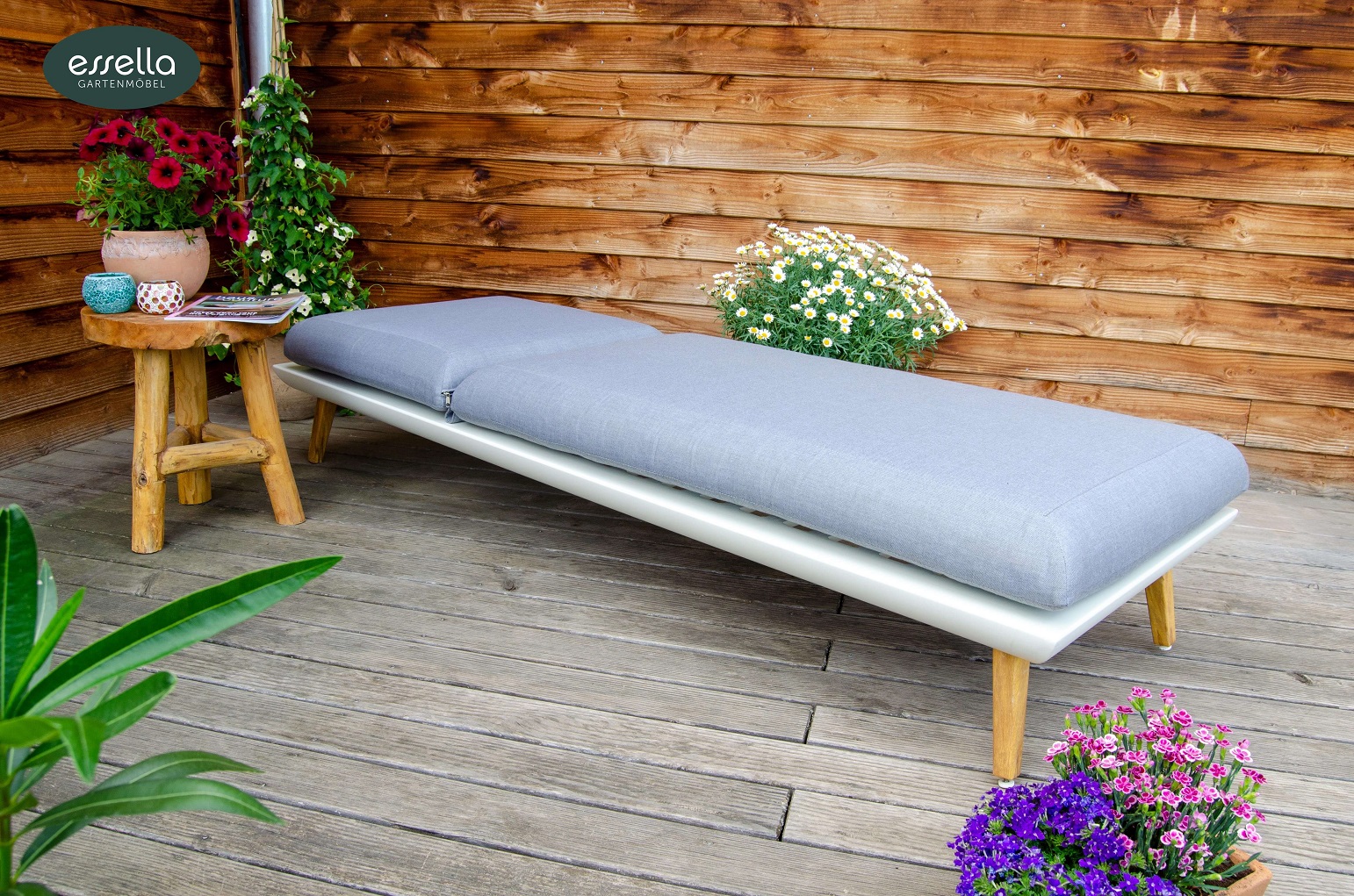 Aluminium Sonnenliege Medan mit verstellbarer Rückenlehne