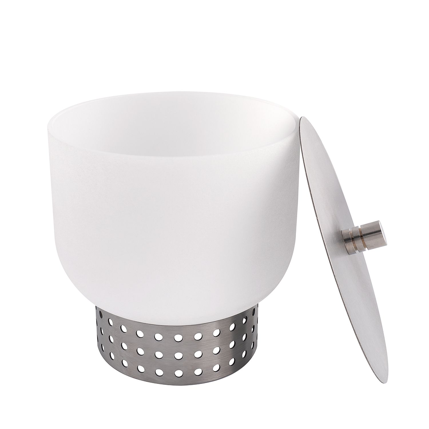 Quarzglas Tischfeuerschale Ø 20cm mit Bio Ethanol Brenner