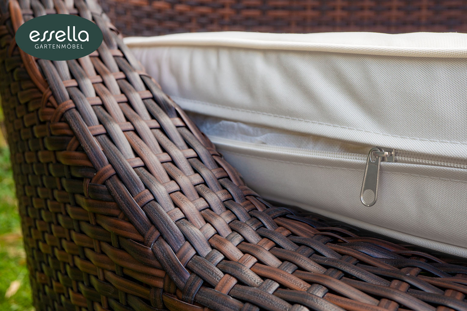 Polyrattan Sonneninsel Mauritius Flachgeflecht