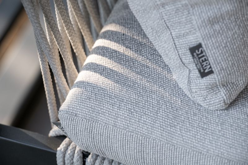 Aluminium Eckbank Dining-Set Tammo für 6-Personen Anthrazit/Perlgrau