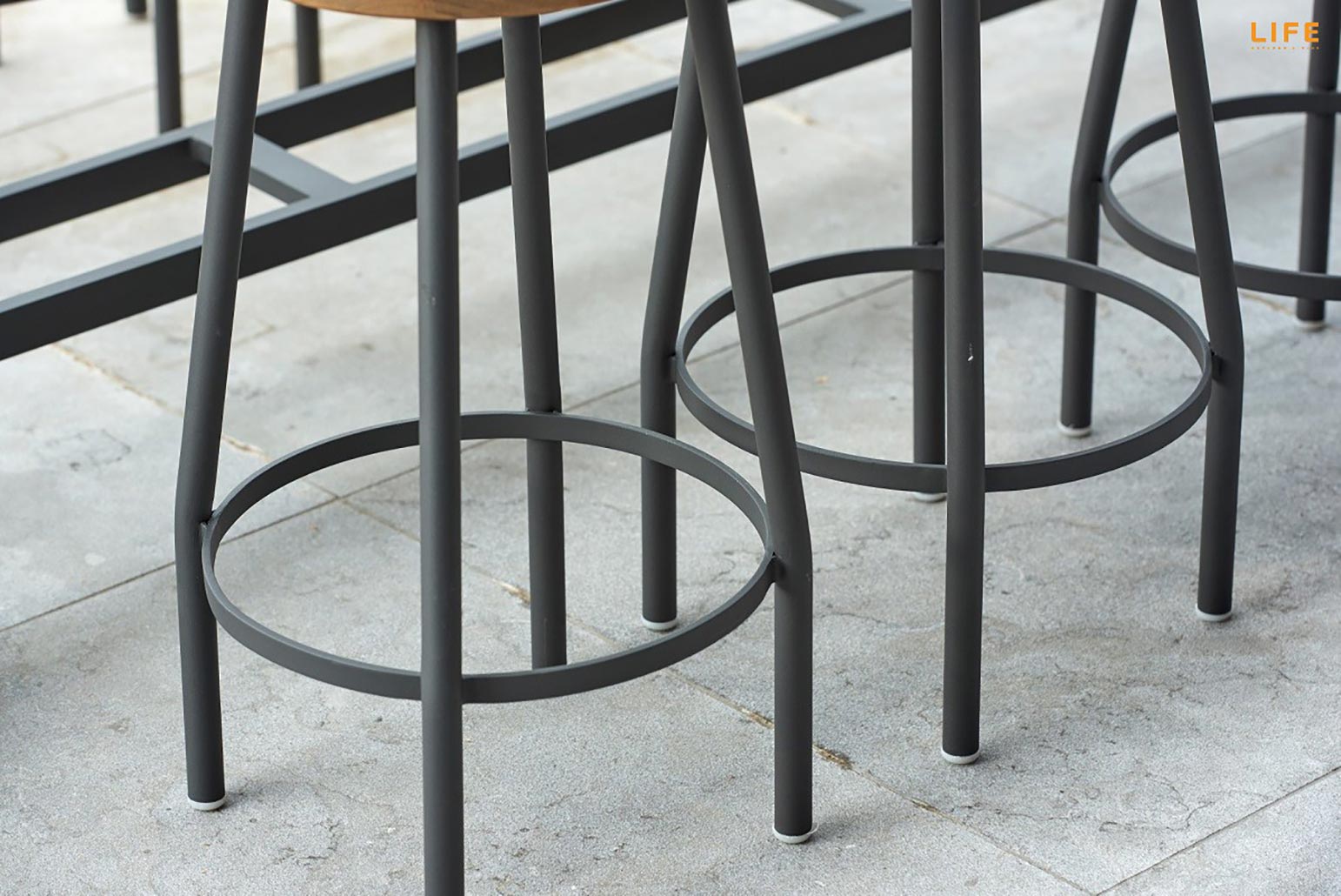 Teakholz Bar Nevada Lava