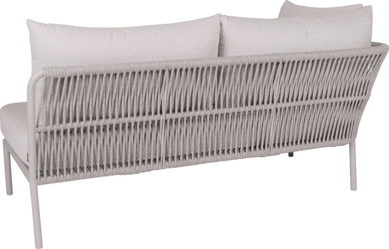 Aluminium Kordel Lounge Romy Greige/Vanilla