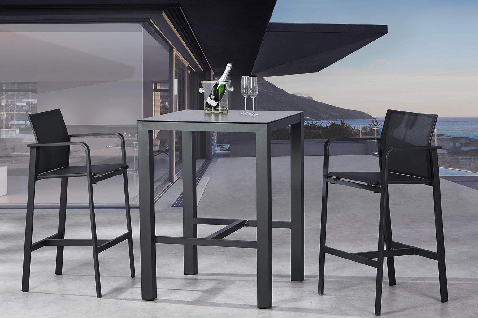 Aluminium Barset Rhodos anthrazit