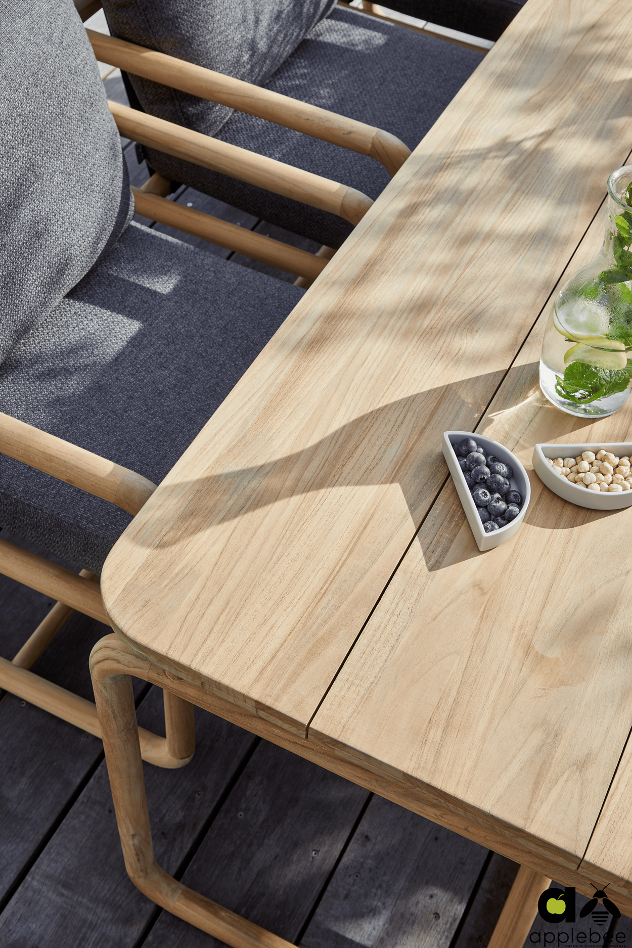 Teakholz Dining Gruppe Dolce für 6-Personen